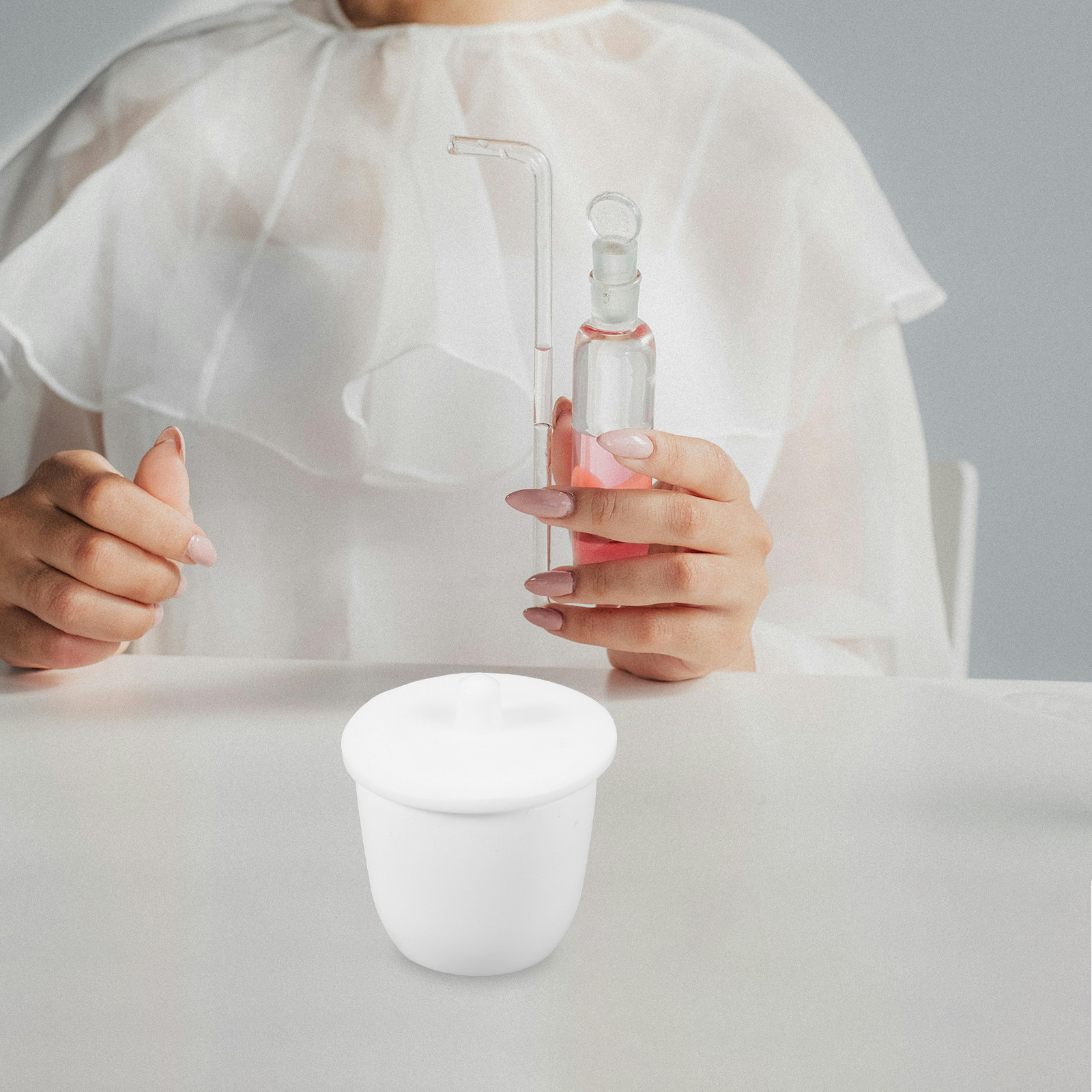 Lab Equipment - PTFE製実験用るつぼ 30ml、焦げ付き防止加工、蓋付き、ジュエリー鋳造用、溶解用、実験器具、金属精錬用具