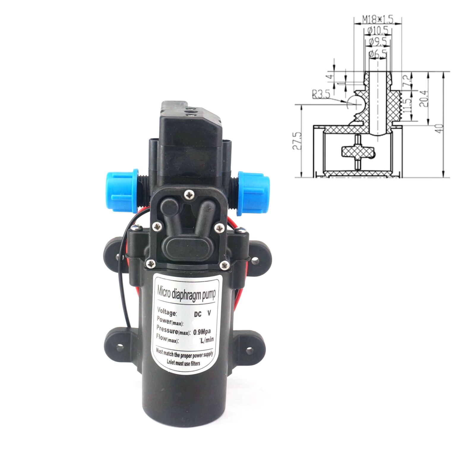 自吸式ダイヤフラムウォーターポンプ,12V, 24V DC, - Mini Peristaltic Pump 12V のレビューと価格