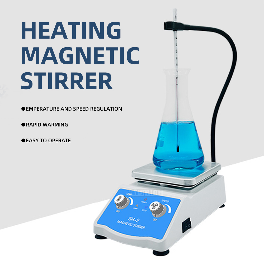 SH-2 磁気攪拌機（加熱機能付き）– 試薬や液体用のラボ用 - Lab Magnetic Stirrer Hot Plate のレビューと価格