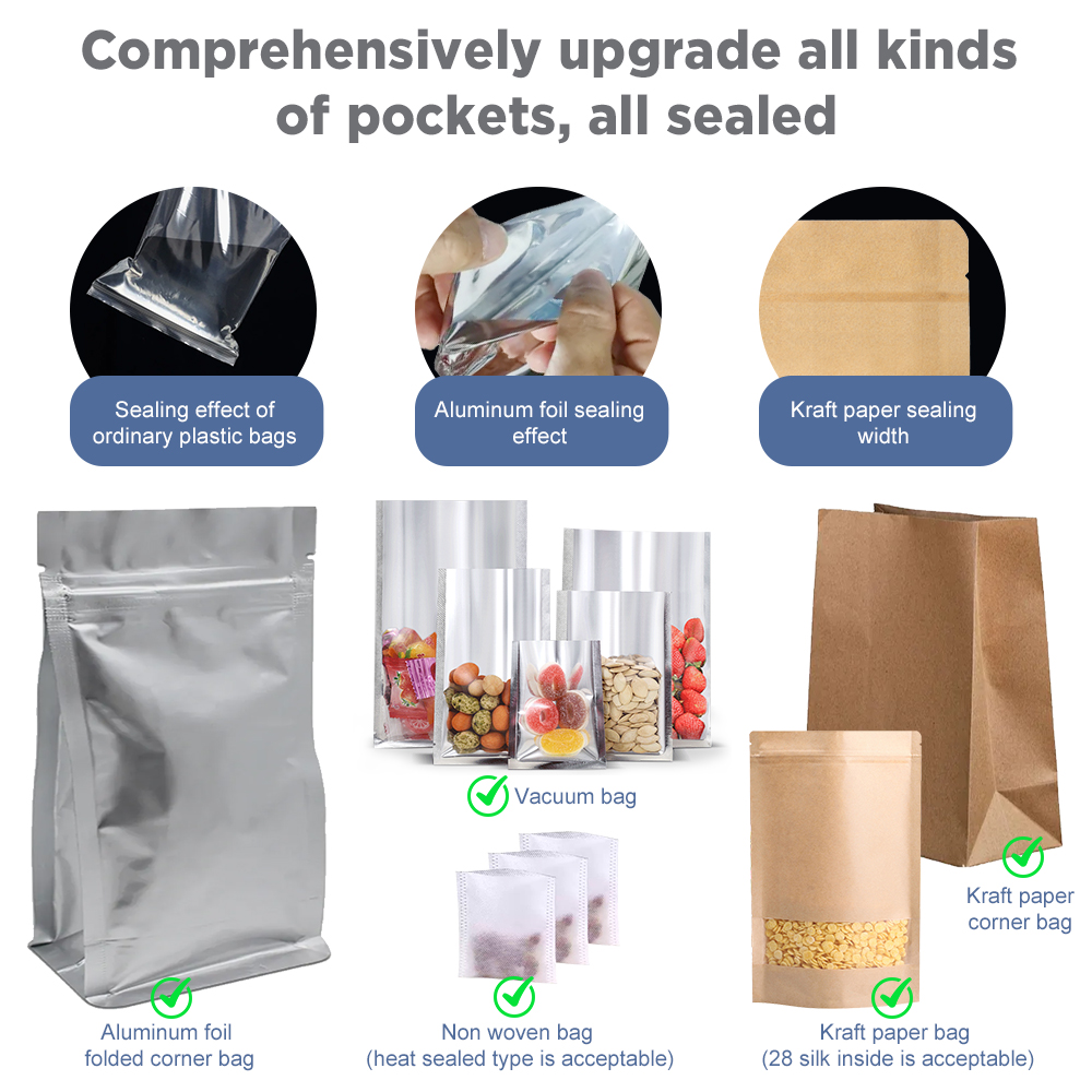 インパルスシーラーマシン キッチン食品プラスチック手動シーリ - Plastic Bag Impulse Heat Sealer のレビューと価格