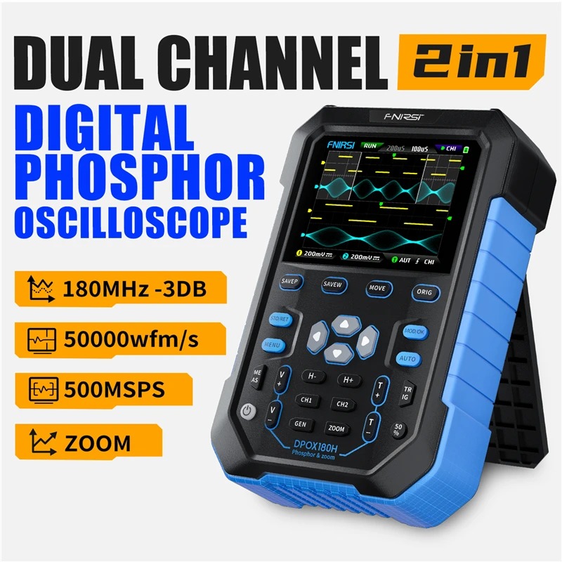 FNIRSI DPOX180H ハンドヘルドデジタルオシロス - Fnirsi Digital Oscilloscope Handheld のレビューと価格