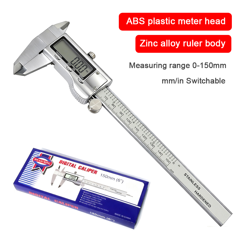 0-150 ミリメートル亜鉛合金デジタルキャリパー金属キャリ - Digital Caliper 150Mm Stainless Steel のレビューと価格