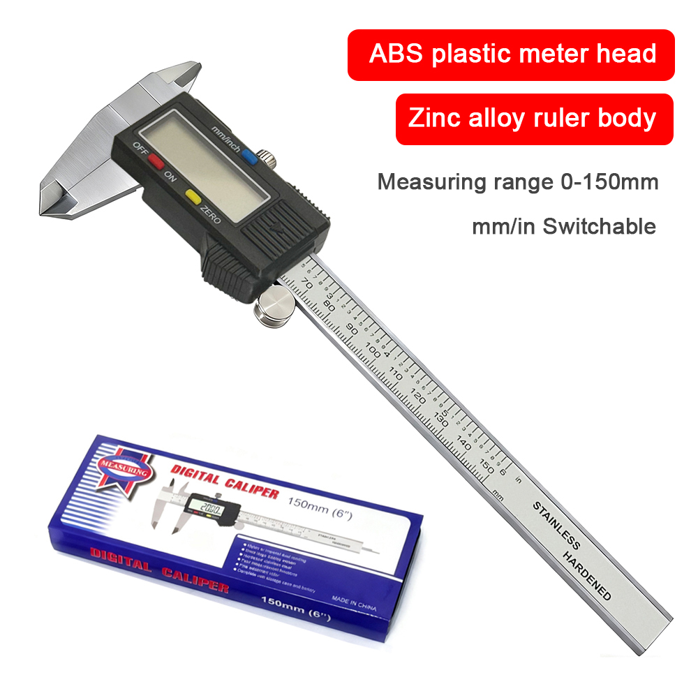 0-150 ミリメートル亜鉛合金デジタルキャリパー金属キャリ - Digital Caliper 150Mm Stainless Steel のレビューと価格
