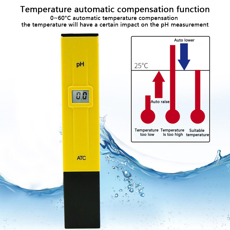 デジタル流量計,本物の温度測定装置,水耕水族館,家庭用,モデ - Ph Meter Digital Water Tester のレビューと価格