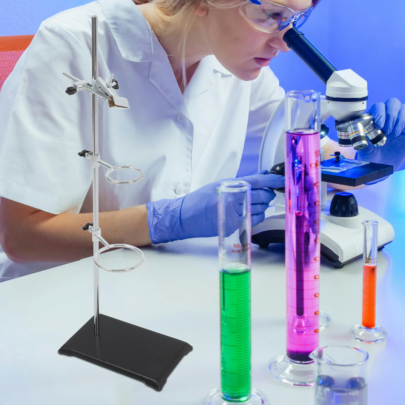 実験用スタンド 鉄製 ステンレス製 化学実験用スタンド クラ - Lab Equipment のレビューと価格