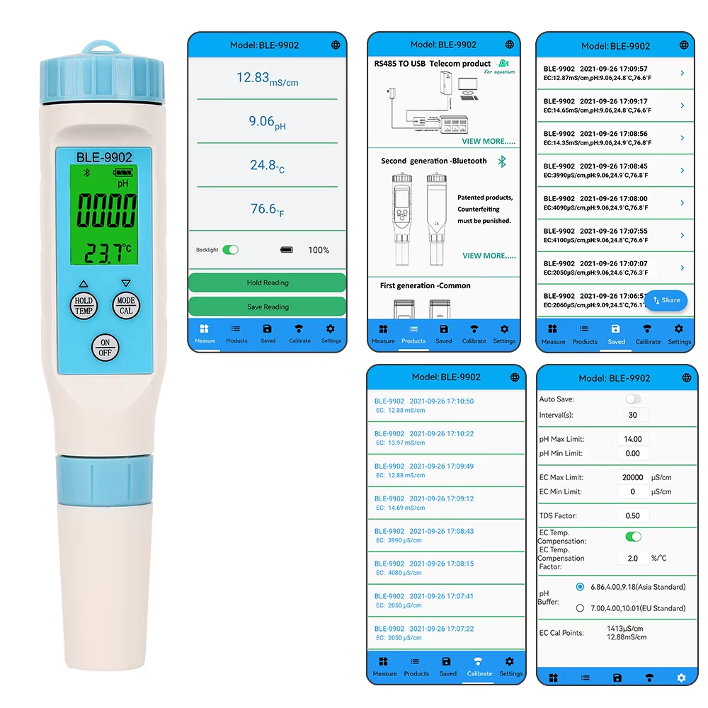 3-in-1 pH/EC/温度水質測定器、水耕栽培水槽用デジ - Ph Meter Digital Water Tester のレビューと価格