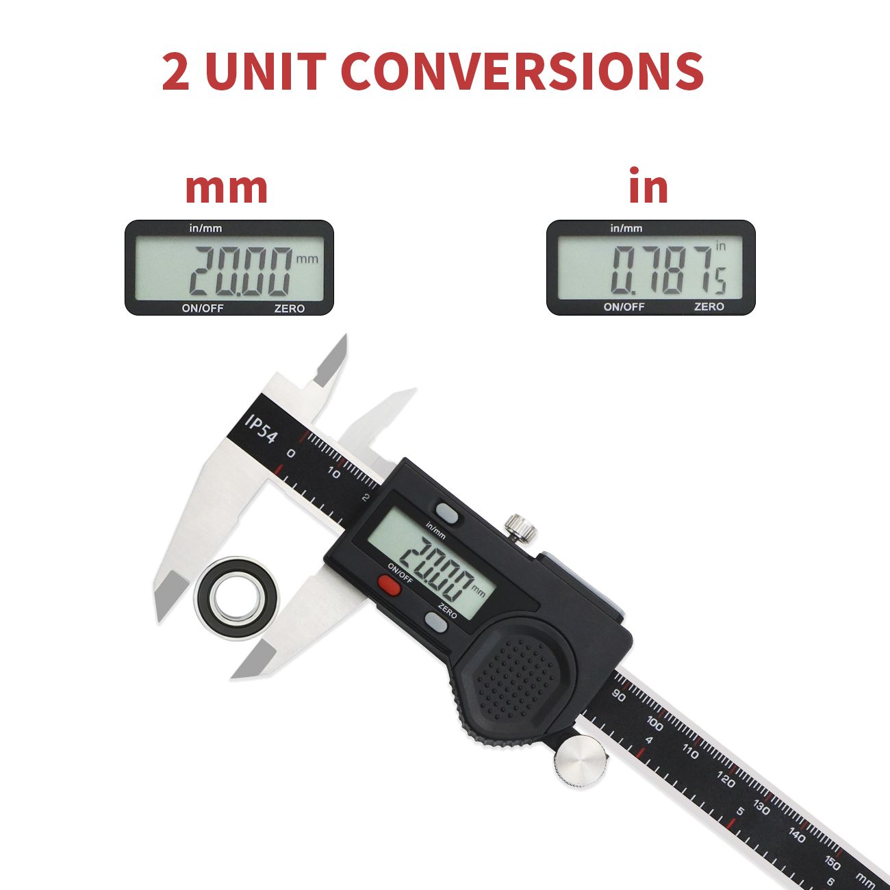 SHANHR IP54防水デジタルキャリパー ステンレス鋼電 - Digital Caliper 150Mm Stainless Steel のレビューと価格