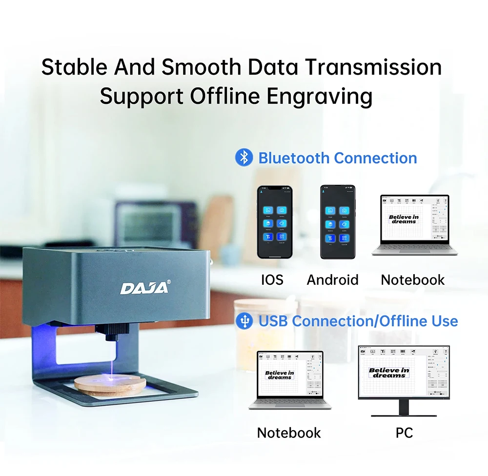 Daja-レーザー彫刻機,ミニロゴ,マークプリンター,カッタ - Fiber Laser Marking Machine 30W のレビューと価格