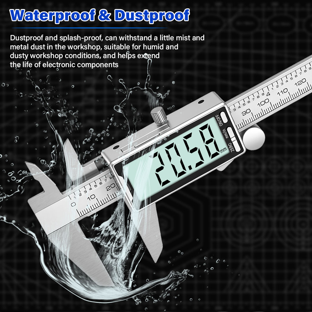 新しい150mm 6インチステンレス製デジタルノギス メスシ - Digital Caliper 150Mm Stainless Steel のレビューと価格