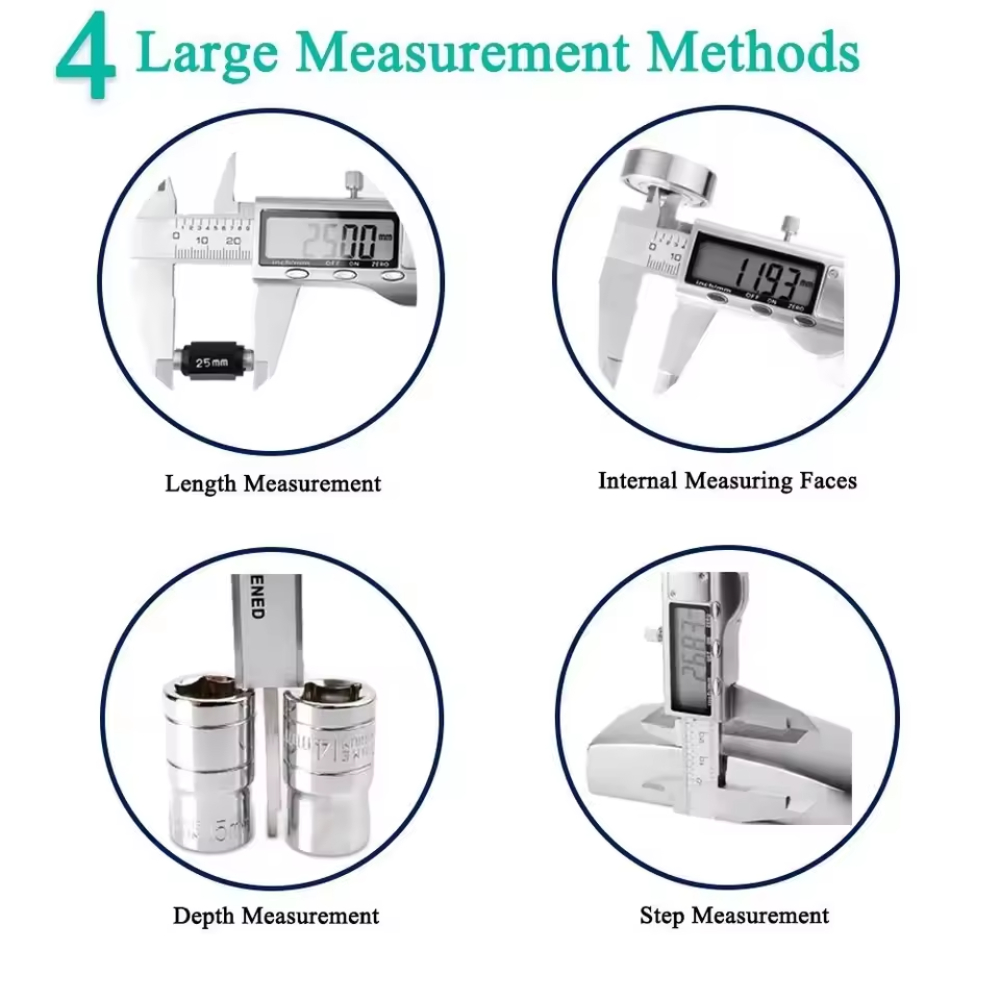 電子式ノギス 6インチ精密工具、LCDディスプレイ＆自動オフ - Digital Caliper 150Mm Stainless Steel のレビューと価格