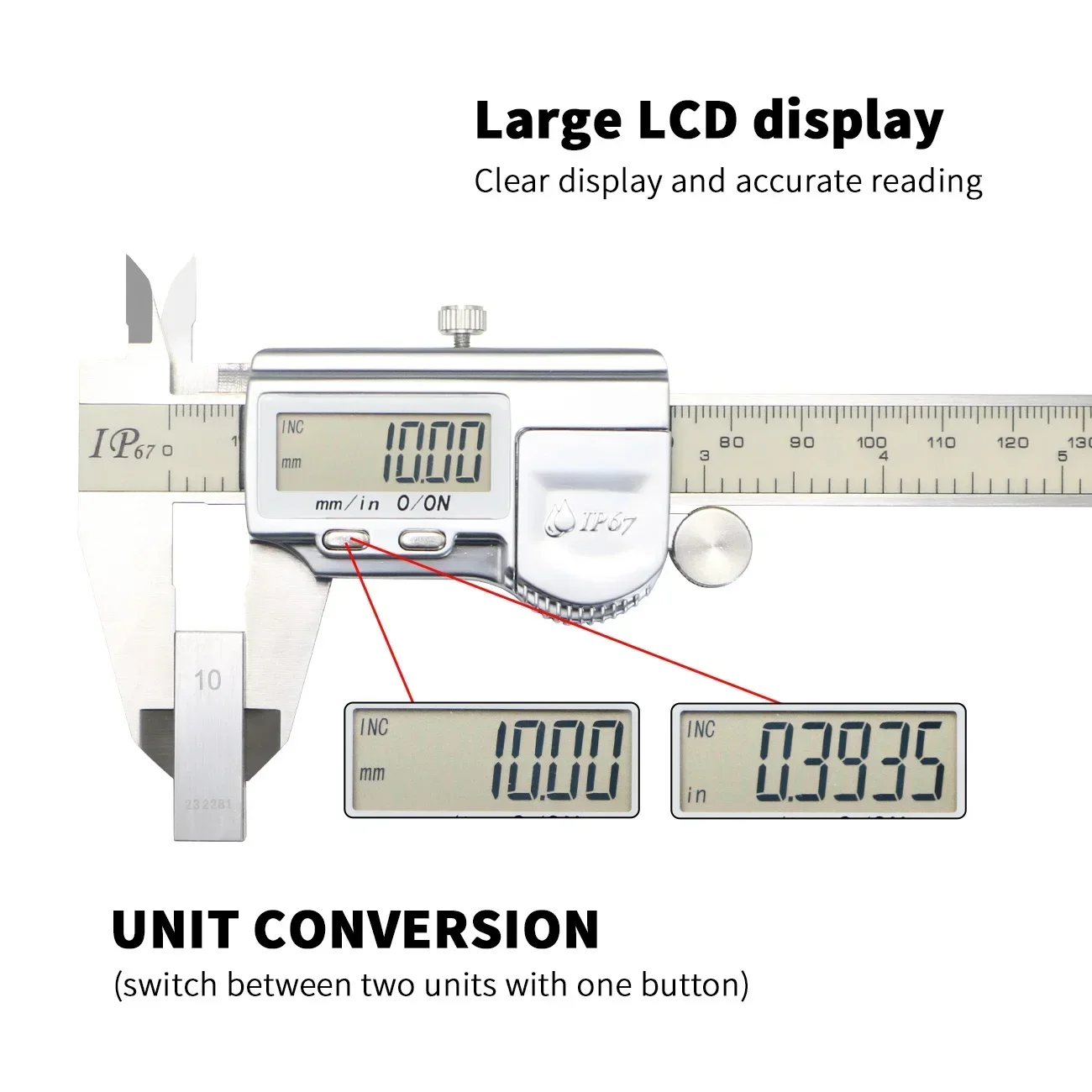 150 ミリメートル IP67 防水デジタルノギス定規ノギス - Digital Caliper 150Mm Stainless Steel のレビューと価格