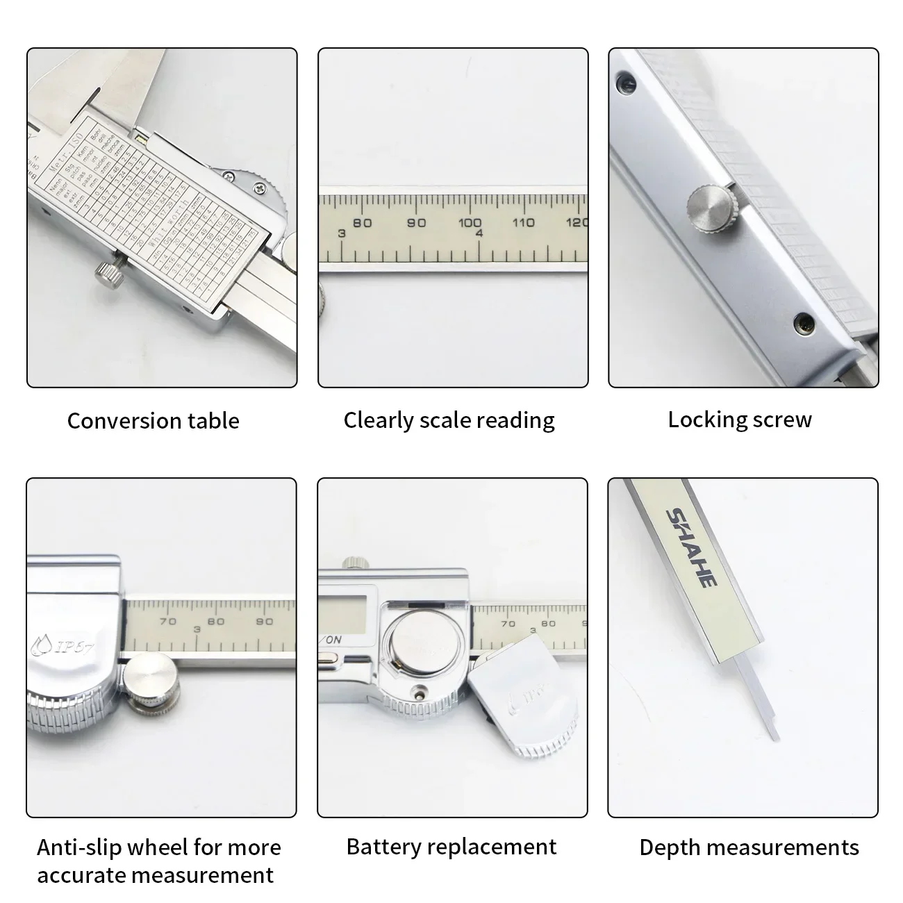 150 ミリメートル IP67 防水デジタルノギス定規ノギス - Digital Caliper 150Mm Stainless Steel のレビューと価格