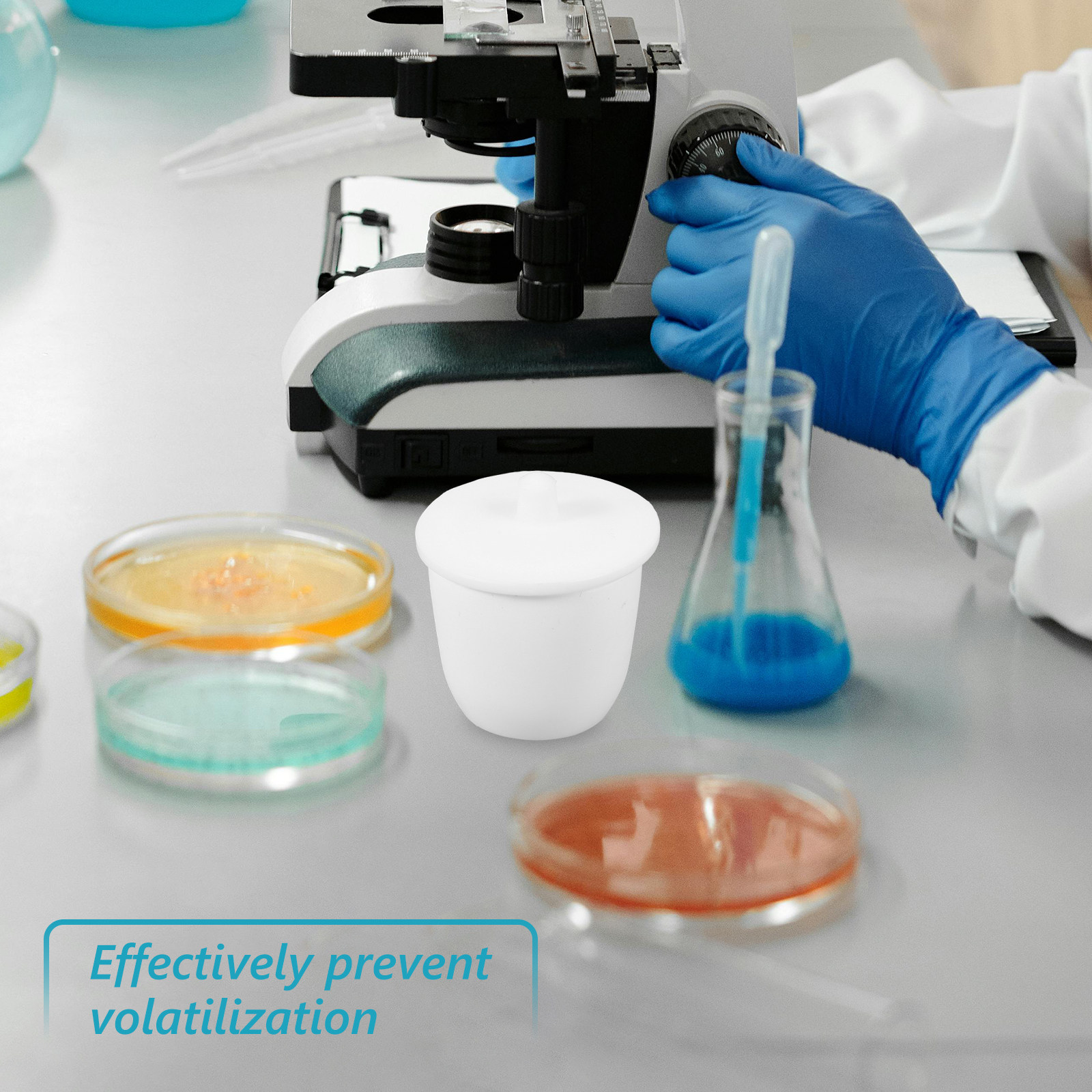 PTFE製実験用るつぼ 30ml、焦げ付き防止加工、蓋付き、 - Lab Equipment のレビューと価格